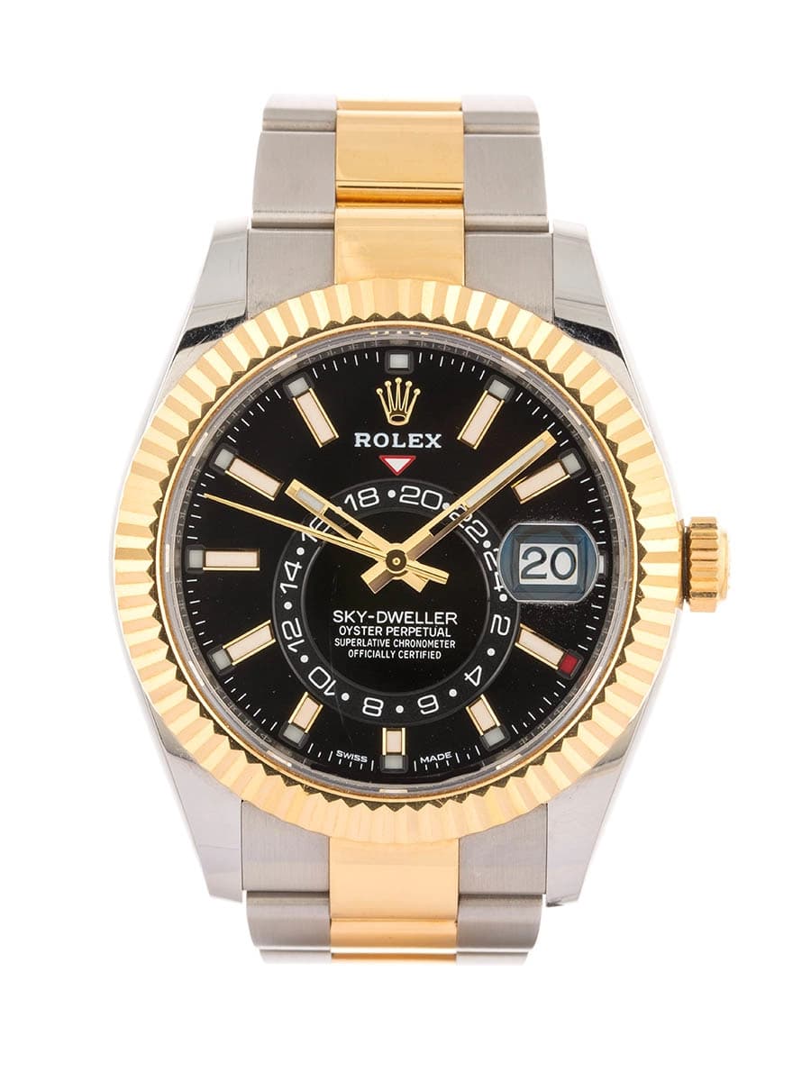 ROLEX SKY-DWELLER 42MM IN ACCIAIO E ORO GIALLO 18KT REF. 326933
