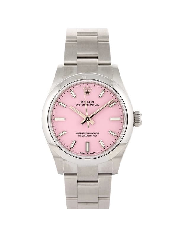 ROLEX OYSTER PERPETUAL CANDY PINK 31MM IN ACCIAIO REF. 277200