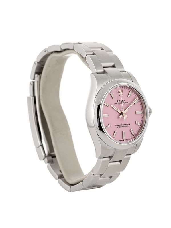 ROLEX OYSTER PERPETUAL CANDY PINK 31MM IN ACCIAIO REF. 277200