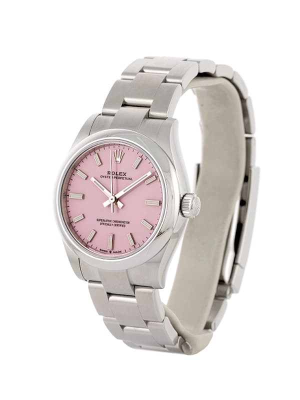 ROLEX OYSTER PERPETUAL CANDY PINK 31MM IN ACCIAIO REF. 277200