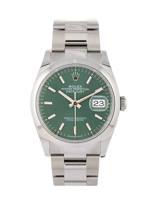 ROLEX DATEJUST GREEN MINT DIAL 36MM IN ACCIAIO REF. 126200