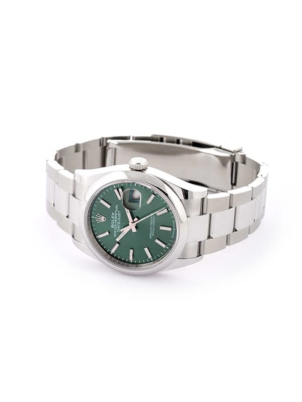 ROLEX DATEJUST GREEN MINT DIAL 36MM IN ACCIAIO REF. 126200
