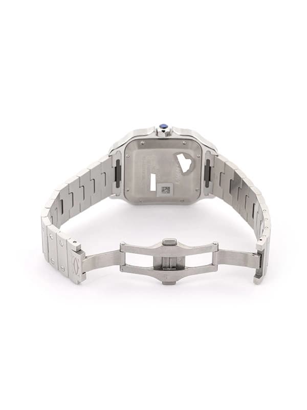 CARTIER SANTOS DE CARTIER MODELLO GRANDE ARGENTATO IN ACCIAIO REF. WSSA0018