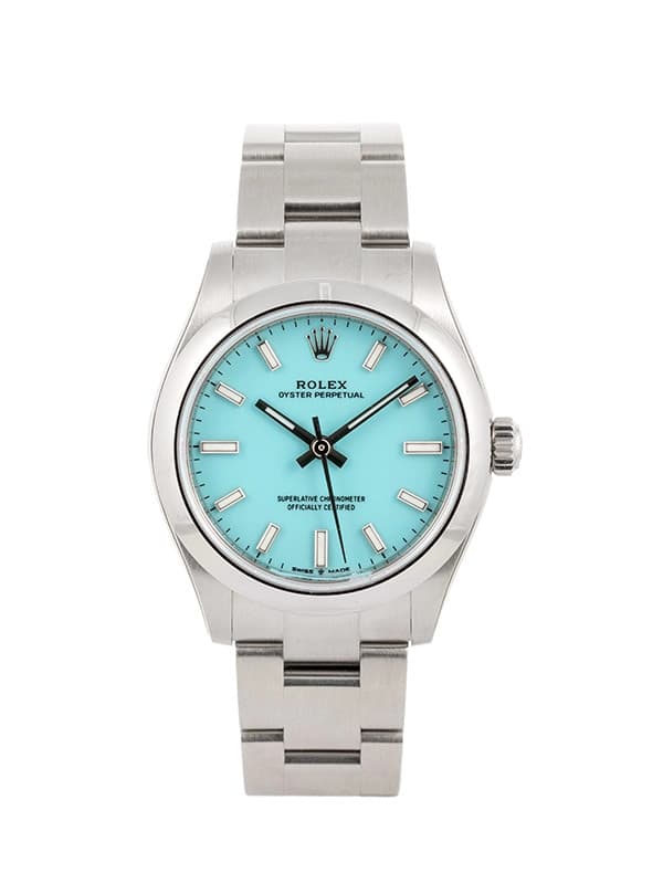 ROLEX OYSTER PERPETUAL TIFFANY 31MM IN ACCIAIO REF. 277200