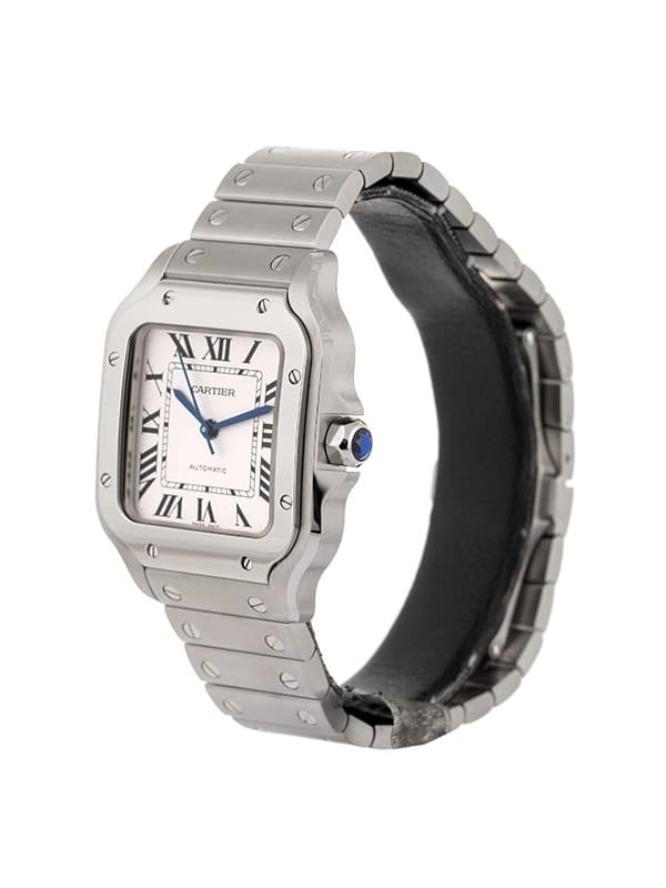 CARTIER SANTOS DE CARTIER MODELLO MEDIO ARGENTATO IN ACCIAIO REF. WSSA0029