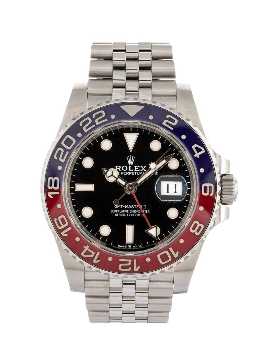 ROLEX GMT-MASTER II PEPSI JUBILE' 40MM IN ACCIAIO REF. 126710BLRO