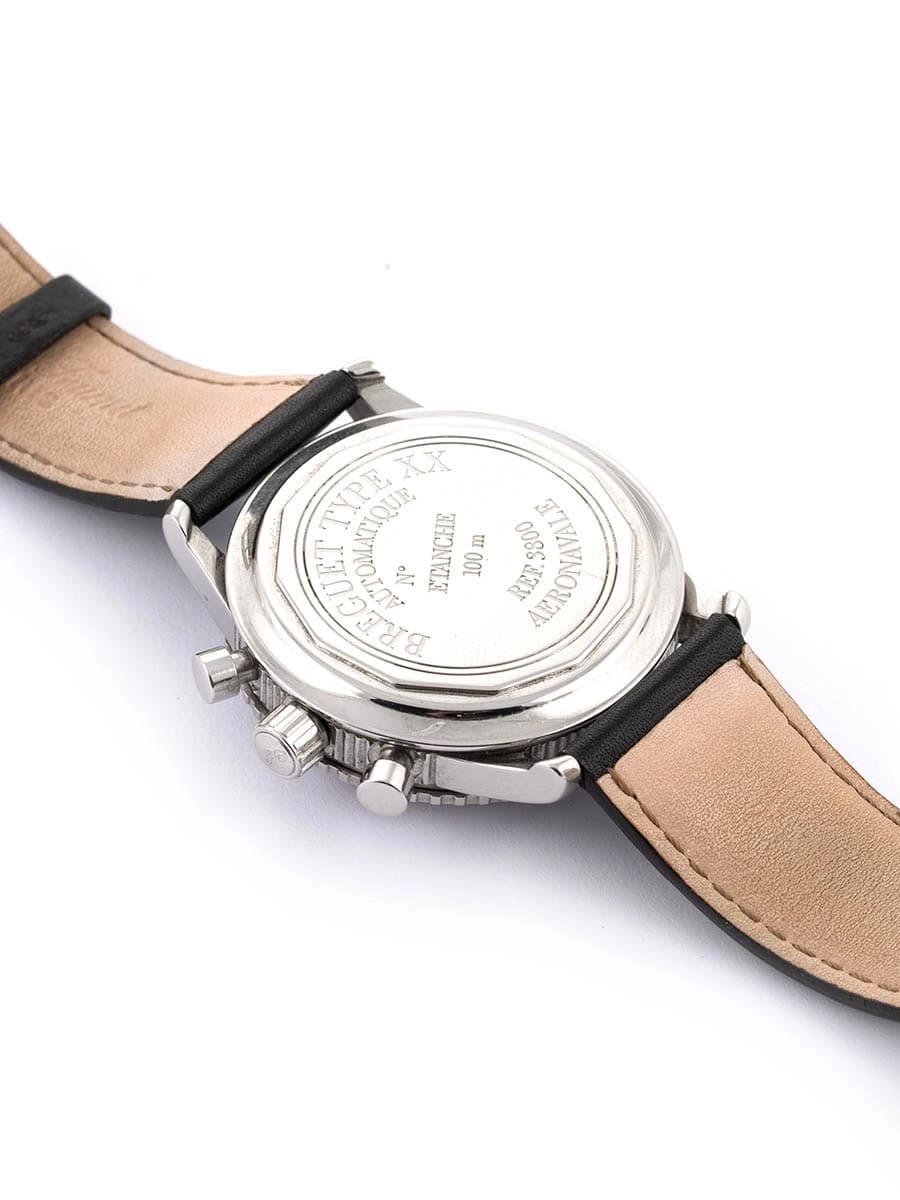BREGUET TYPE XX AERONAVALE TRITIUM DIAL 39MM IN ACCIAIO REF. 3800