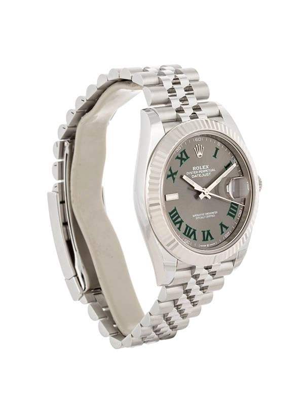 ROLEX DATEJUST QUADRANTE WIMBLEDON 41MM IN ACCIAIO REF. 126334