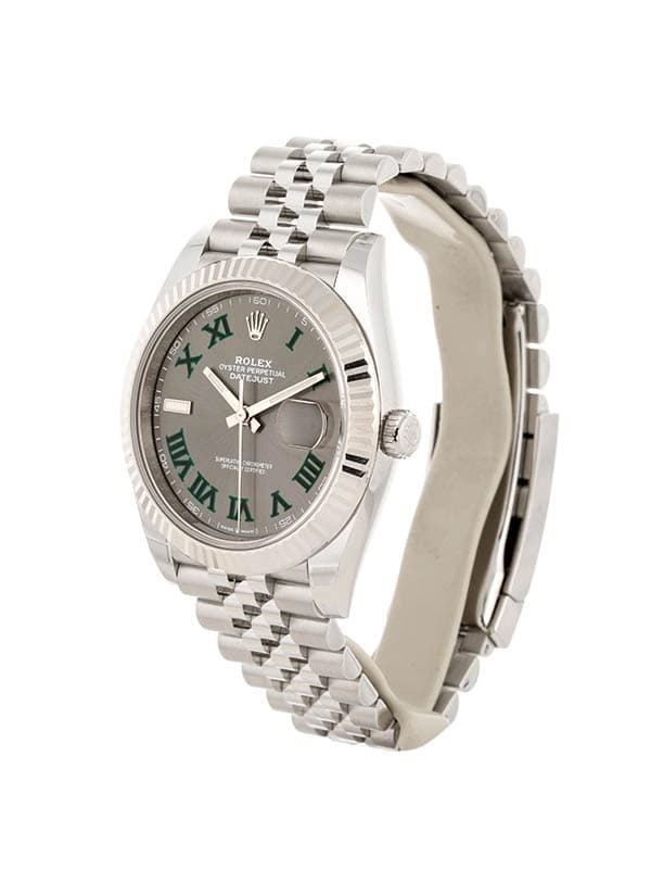 ROLEX DATEJUST QUADRANTE WIMBLEDON 41MM IN ACCIAIO REF. 126334