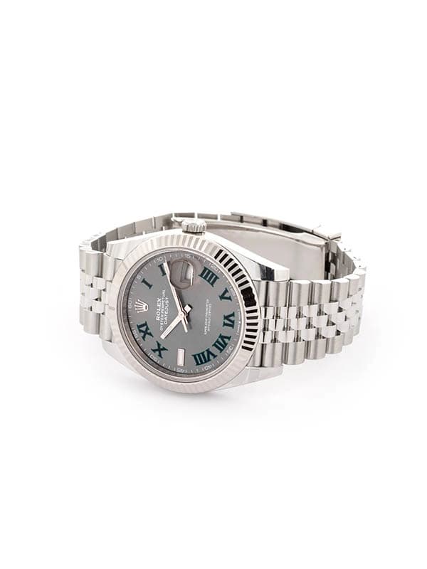 ROLEX DATEJUST QUADRANTE WIMBLEDON 41MM IN ACCIAIO REF. 126334