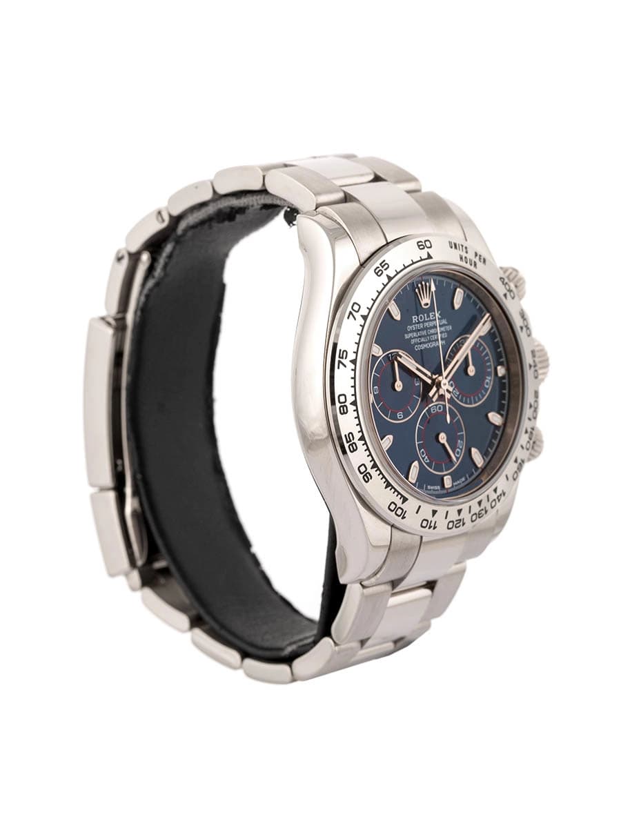 ROLEX DAYTONA BRIGHT BLUE DIAL 40MM IN ORO BIANCO 18KT REF. 116509