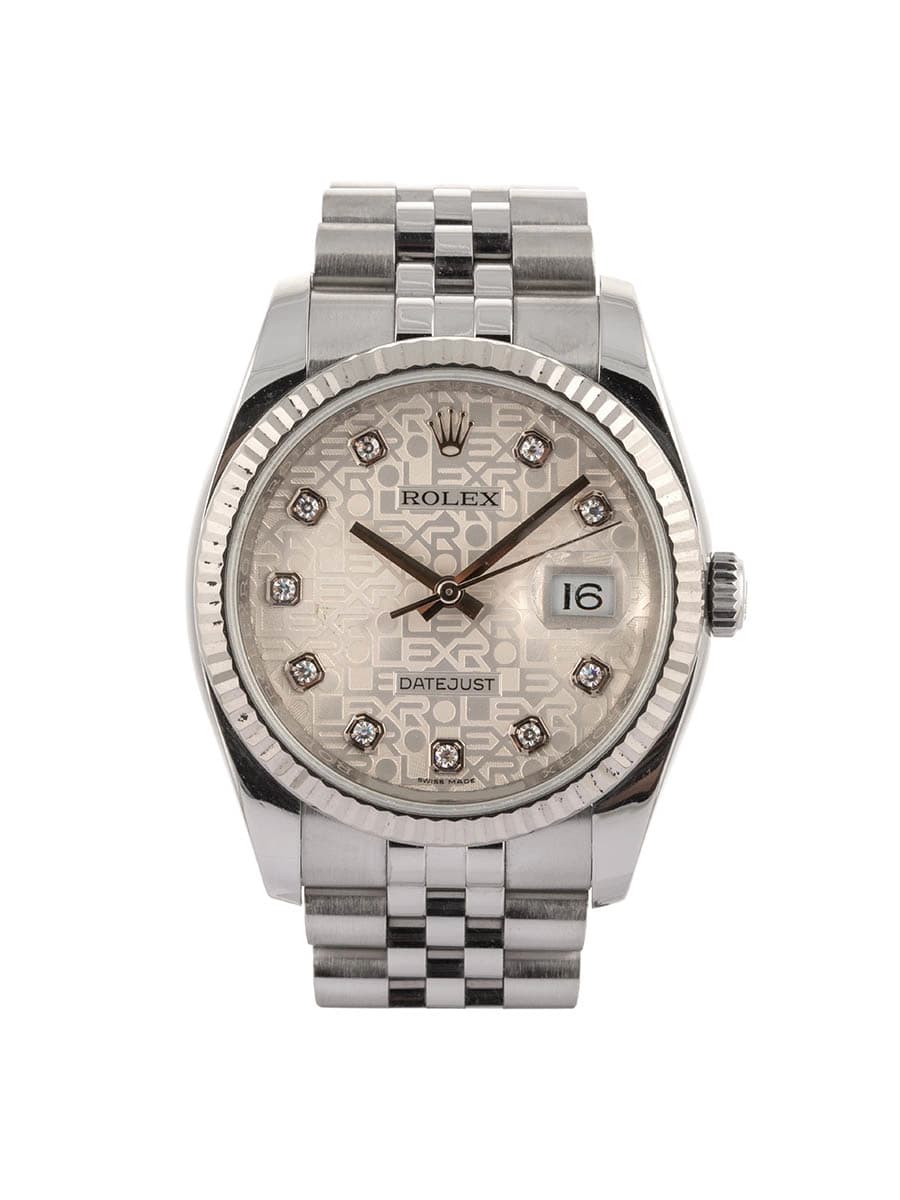 ROLEX DATEJUST COMPUTER DIAL WITH DIAMONDS 36MM IN ACCIAIO CON DIAMANTI REF. 116234