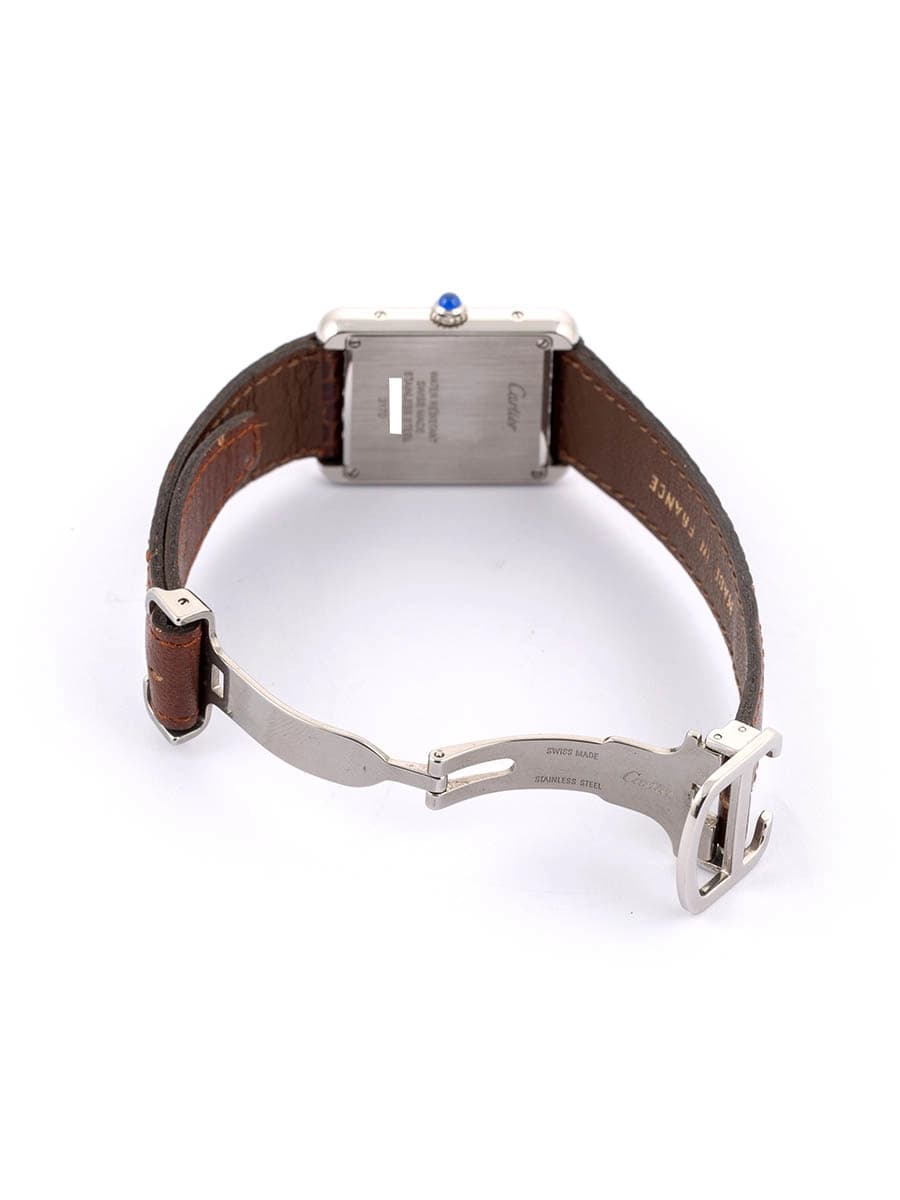 CARTIER TANK SOLO PANTHERE LEOPARD DIAL IN ACCIAIO REF. 3170