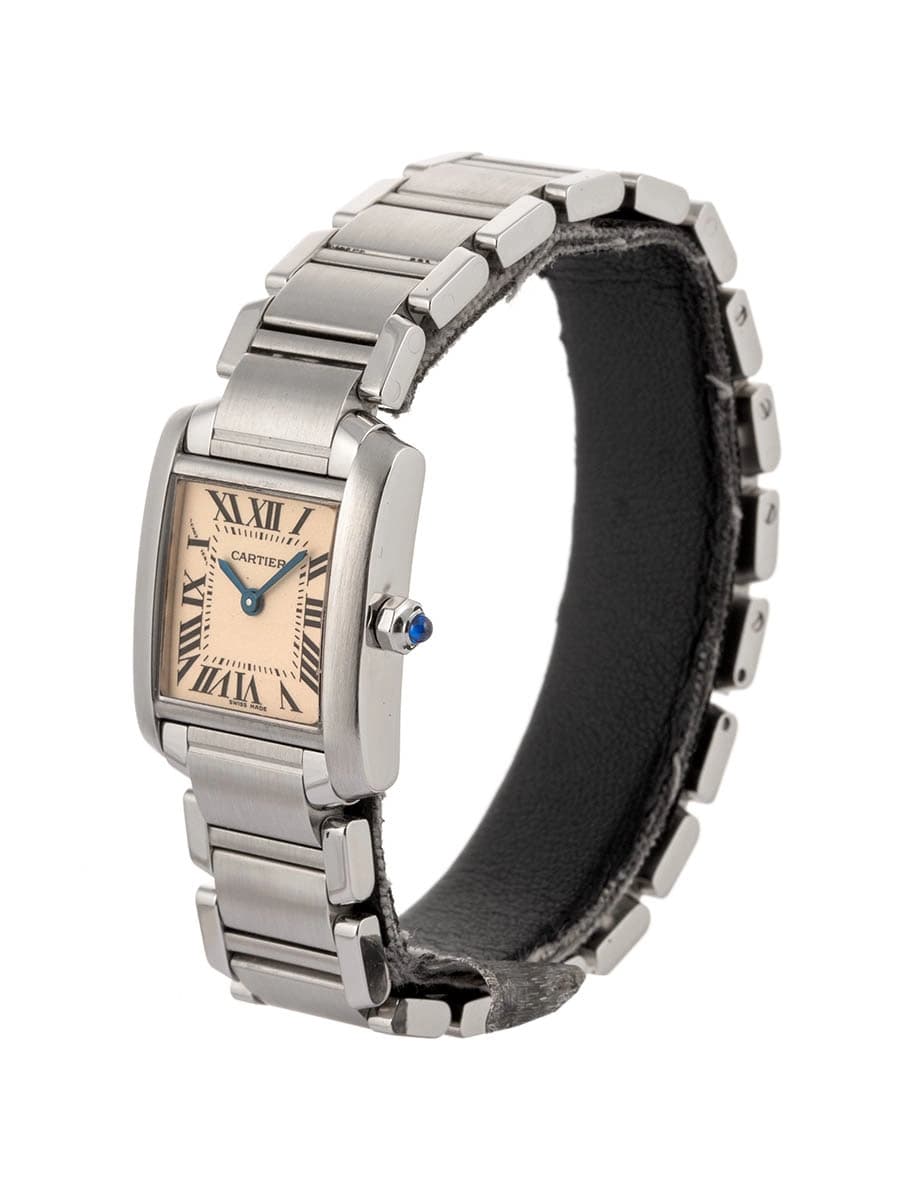 CARTIER TANK FRANCAISE LADY IN ACCIAIO REF. 2384