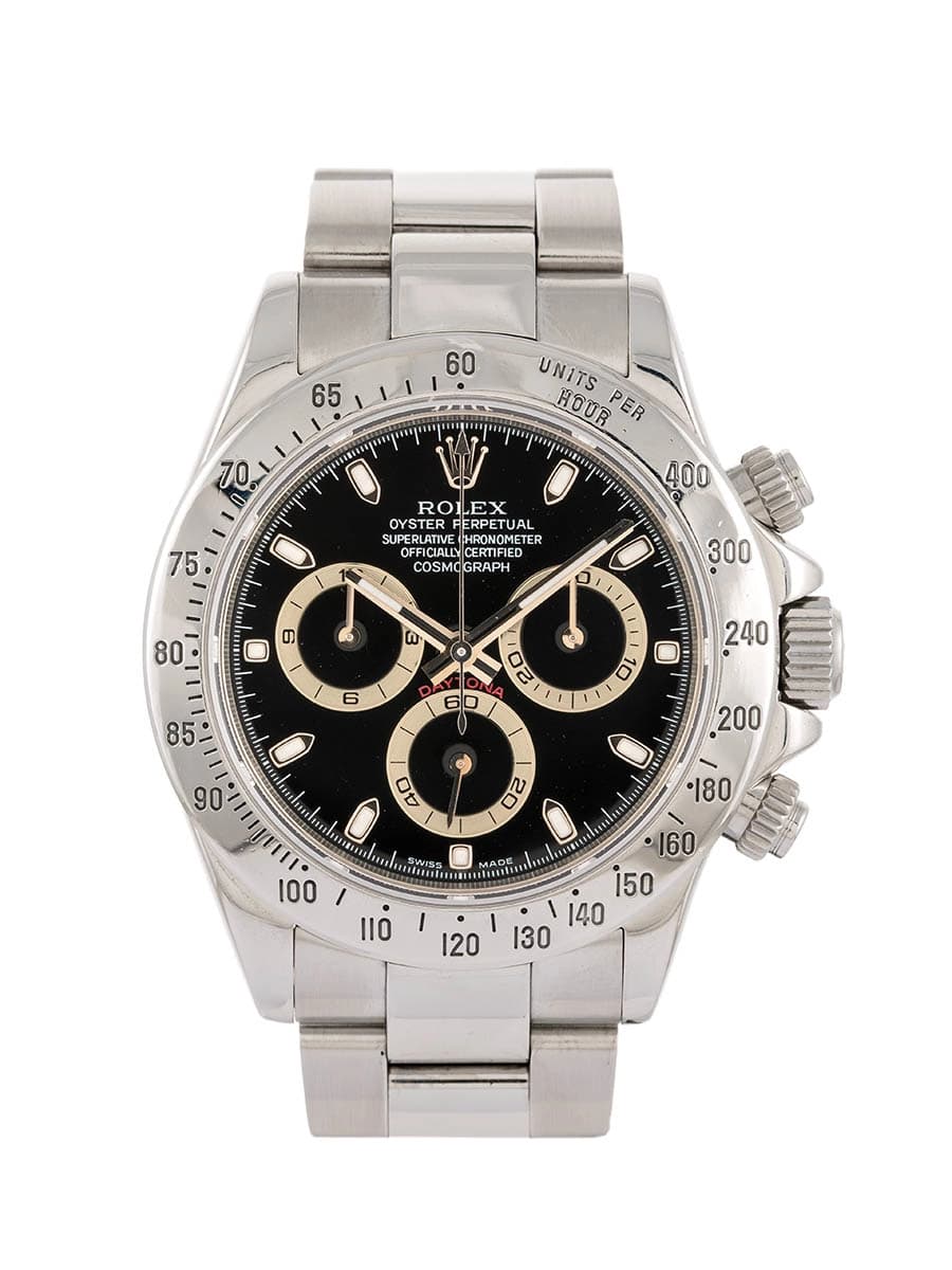 ROLEX DAYTONA CON SERVICE 40MM IN ACCIAIO REF. 116520