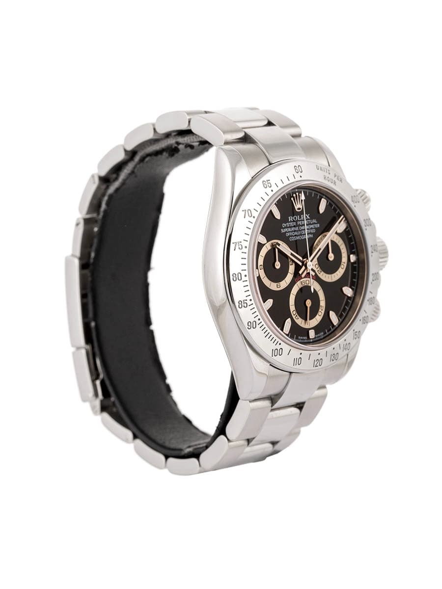 ROLEX DAYTONA CON SERVICE 40MM IN ACCIAIO REF. 116520