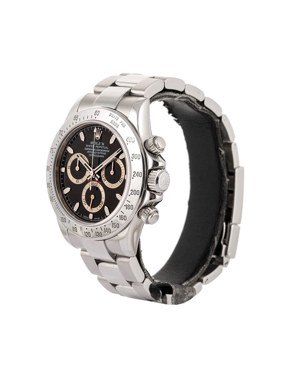 ROLEX DAYTONA CON SERVICE 40MM IN ACCIAIO REF. 116520