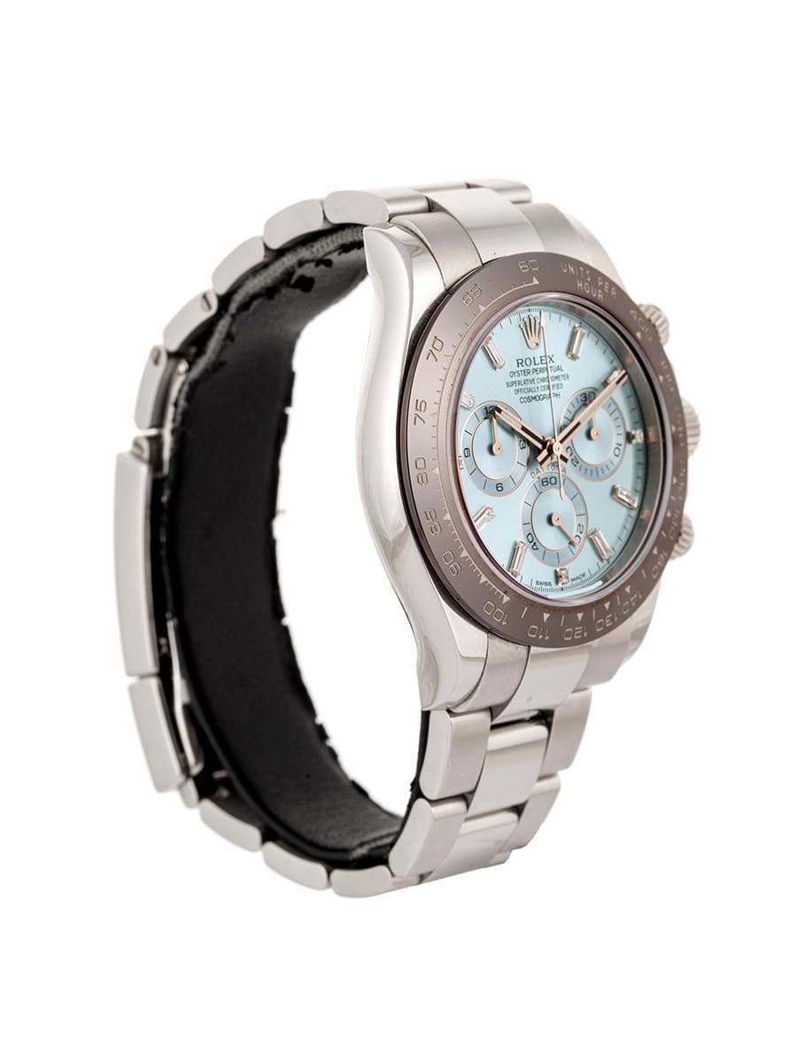 ROLEX DAYTONA COSMOGRAPH BAGUETTE 40MM IN PLATINO REF. 116506