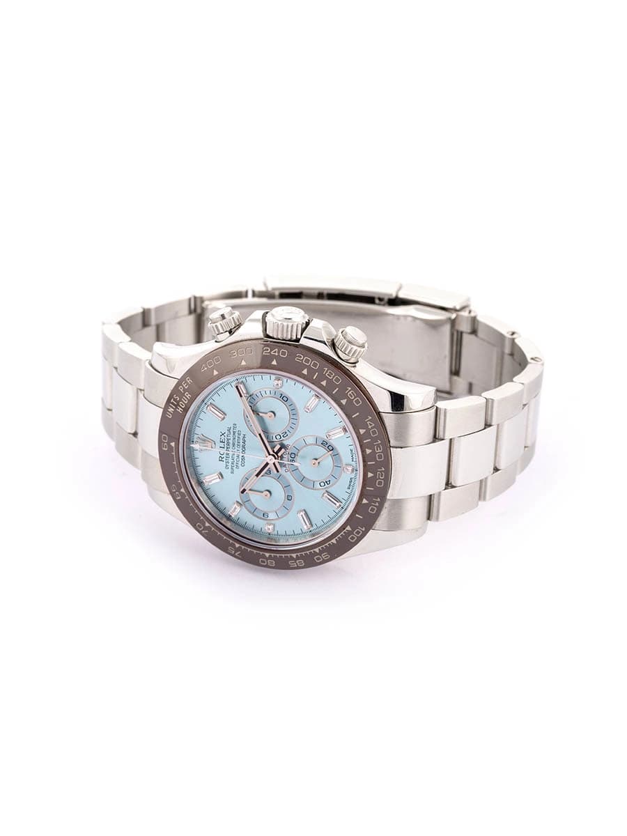 ROLEX DAYTONA COSMOGRAPH BAGUETTE 40MM IN PLATINO REF. 116506