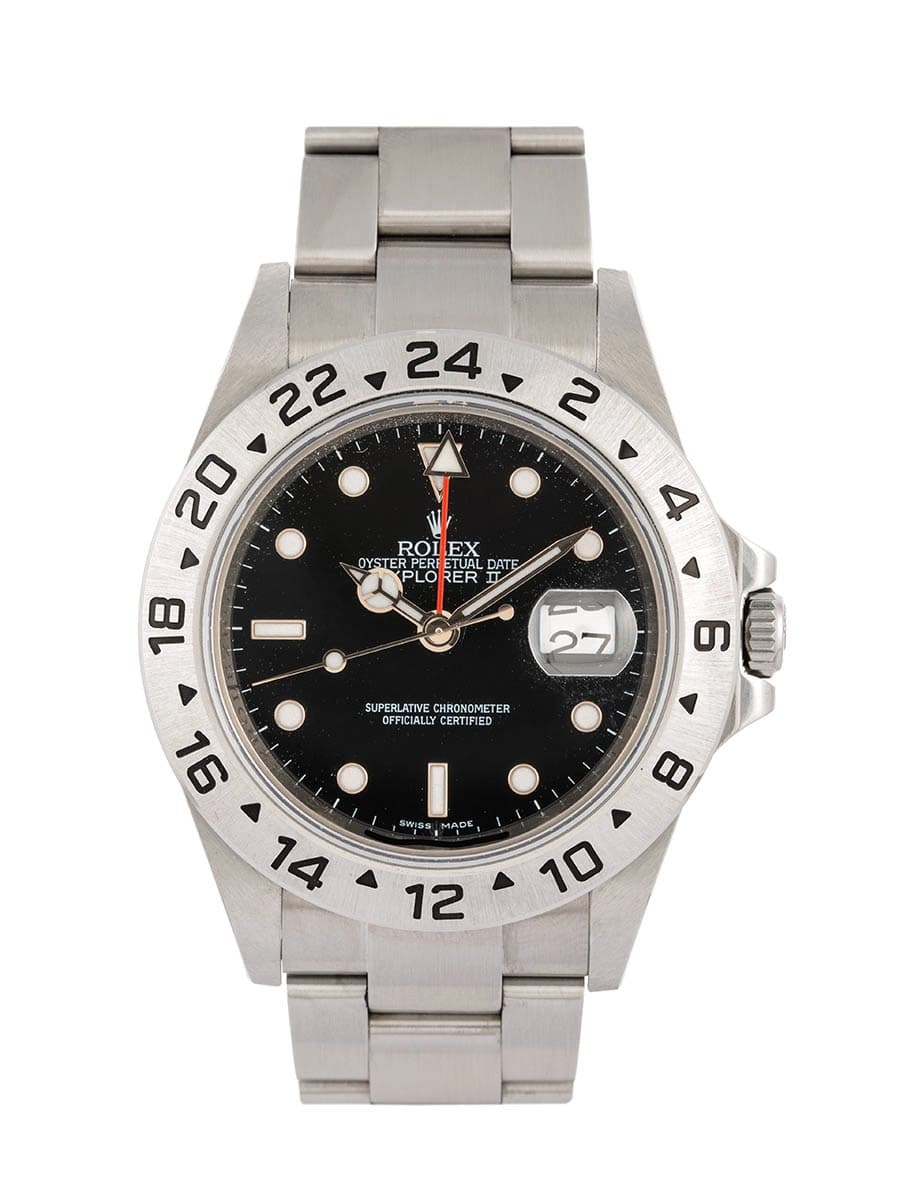 ROLEX EXPLORER II CON SERVICE 40MM IN ACCIAIO REF. 16570