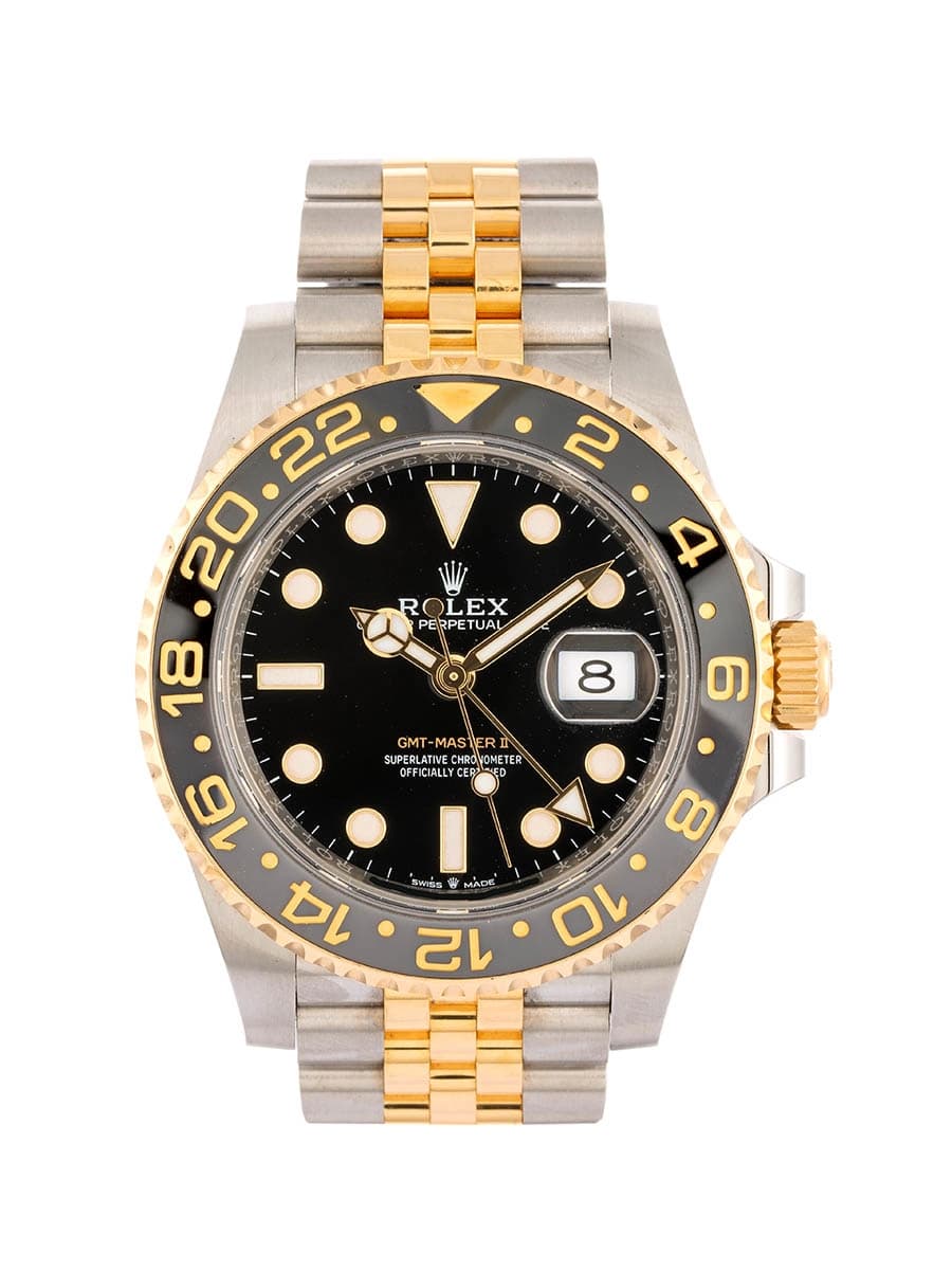 ROLEX GMT-MASTER II 40MM IN ACCIAIO E ORO GIALLO 18KT REF. 126713GRNR