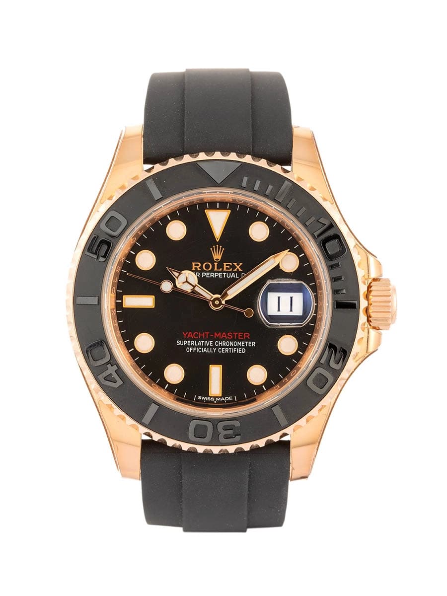 ROLEX YACHT-MASTER 40MM IN ORO ROSA 18KT E CAUCCIU' REF. 116655
