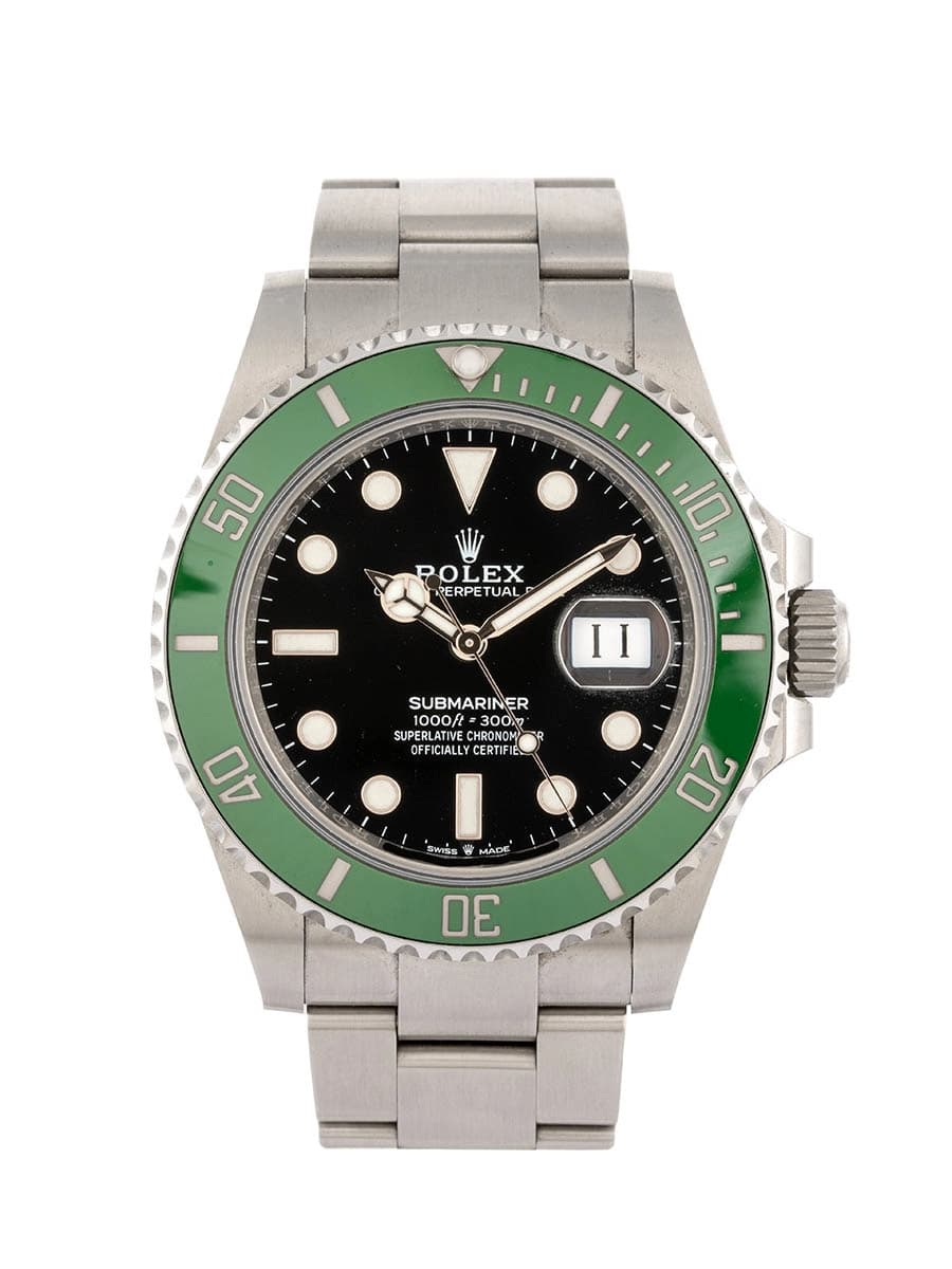 ROLEX SUBMARINER DATE GHIERA VERDE STARBUCKS 41MM IN ACCIAIO REF. 126610LV
