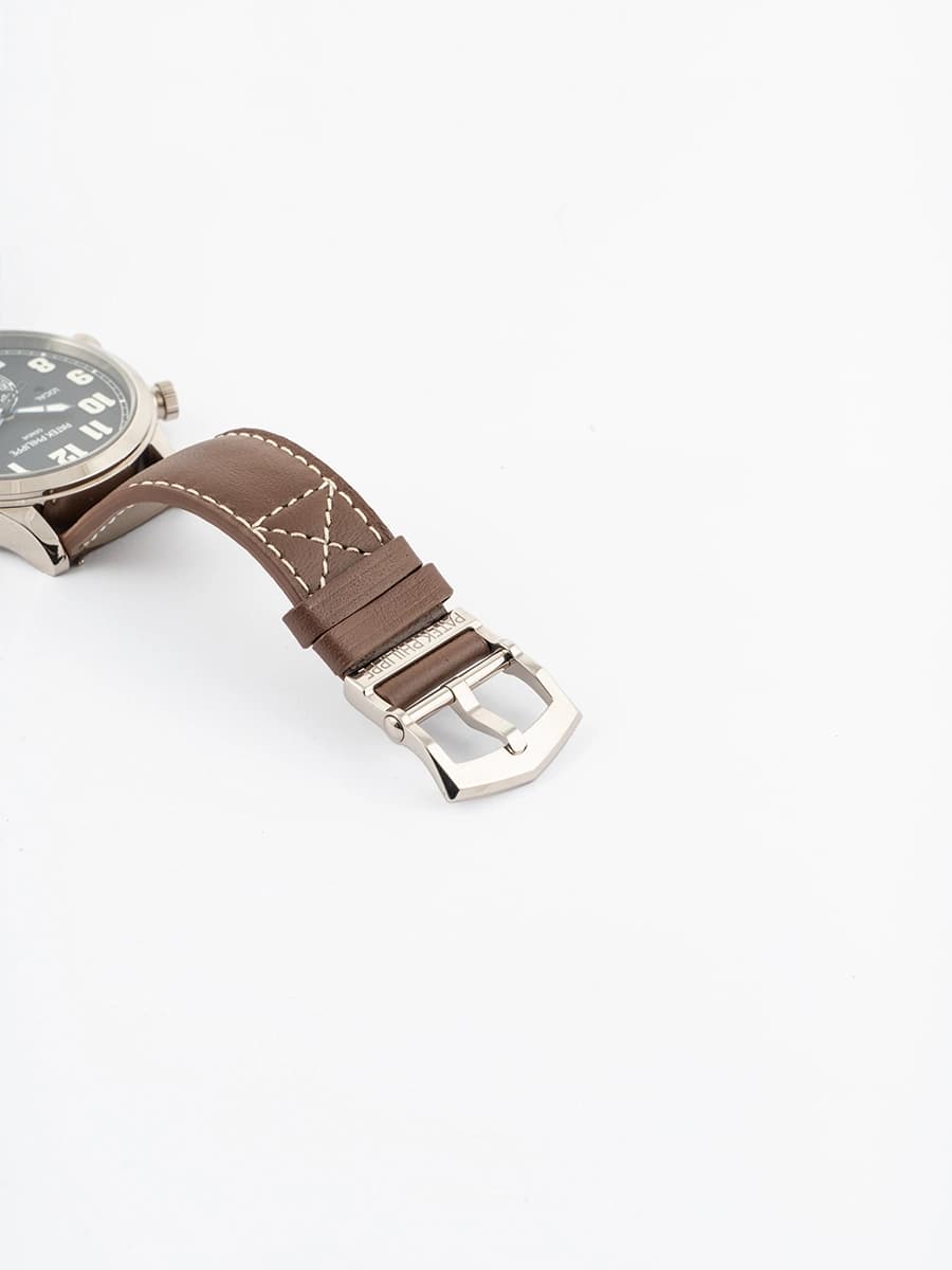PATEK PHILIPPE CALATRAVA PILOT TRAVEL TIME 42MM IN ORO BIANCO 18KT REF. 5524G-001