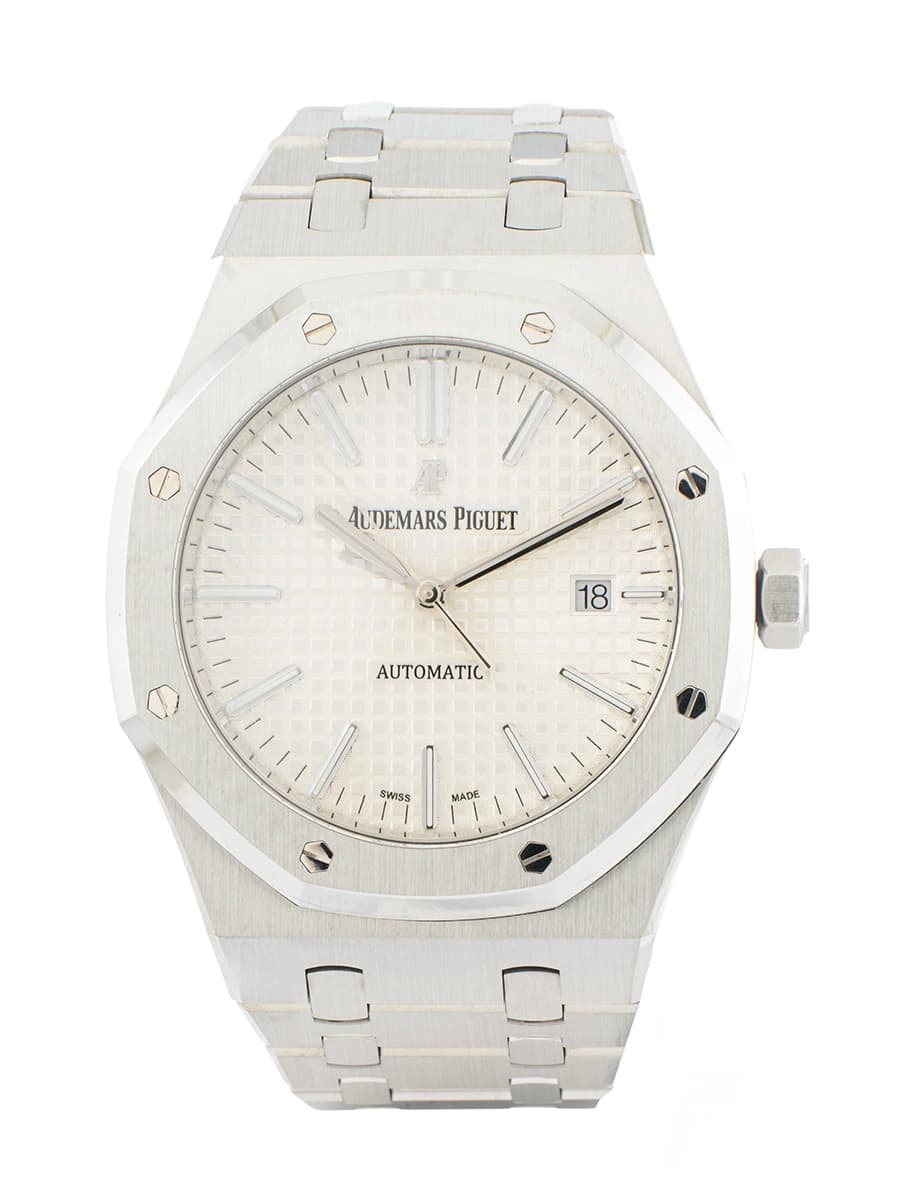 AUDEMARS PIGUET ROYAL OAK SOLO TEMPO CON ESTRATTO IN ACCIAIO REF. 15400ST