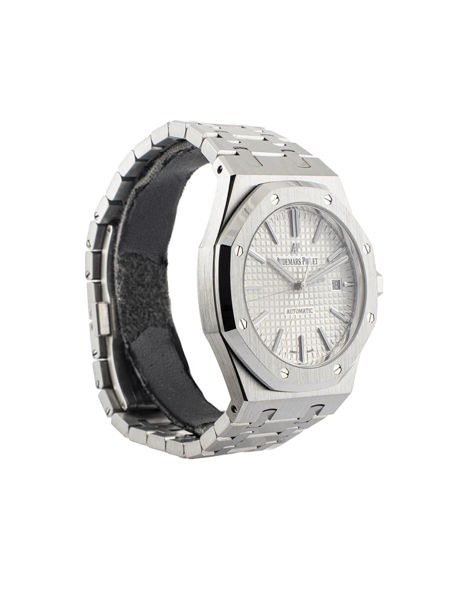 AUDEMARS PIGUET ROYAL OAK SOLO TEMPO CON ESTRATTO IN ACCIAIO REF. 15400ST