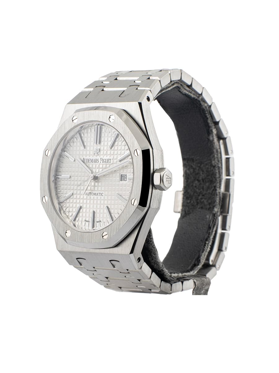 AUDEMARS PIGUET ROYAL OAK SOLO TEMPO CON ESTRATTO IN ACCIAIO REF. 15400ST