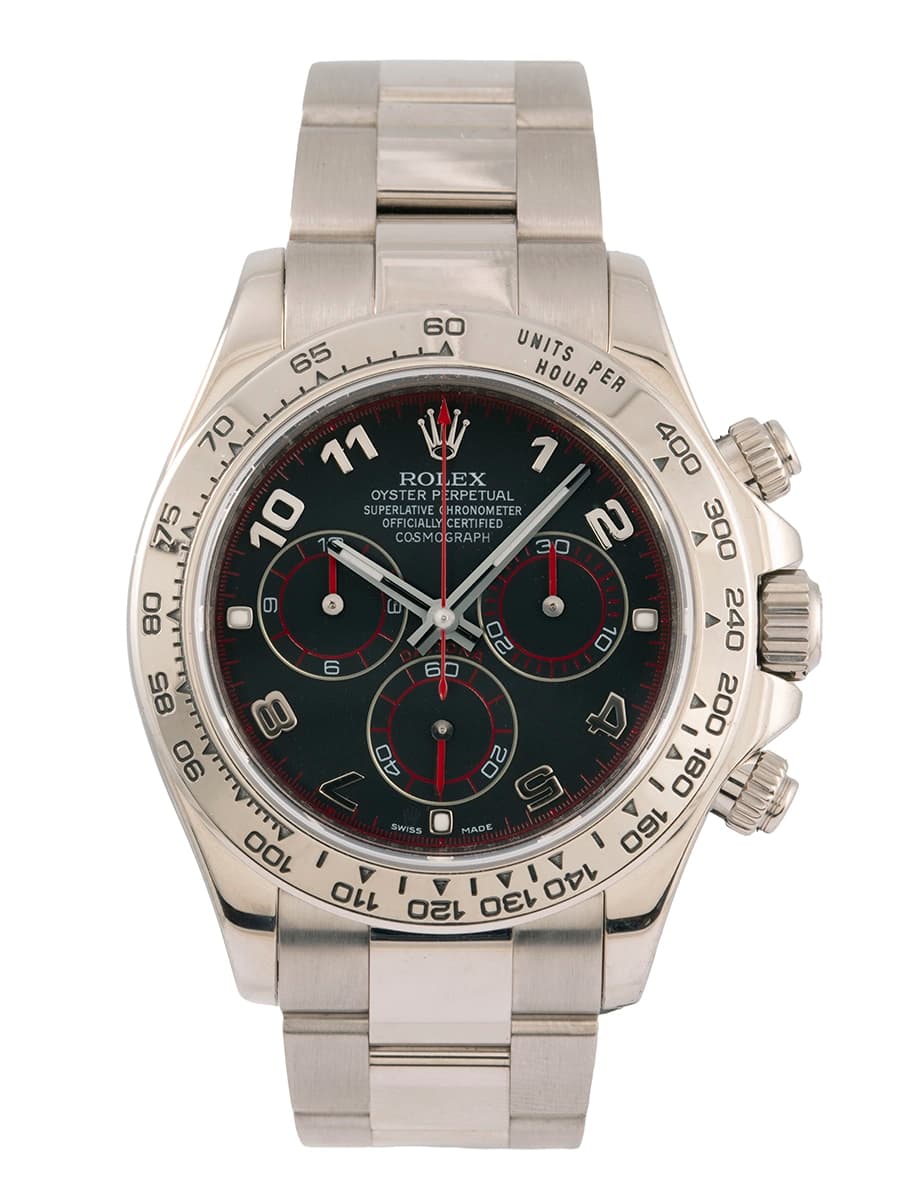 ROLEX DAYTONA COSMOGRAPH BLACK RACING 40MM IN ORO BIANCO 18KT REF. 116509