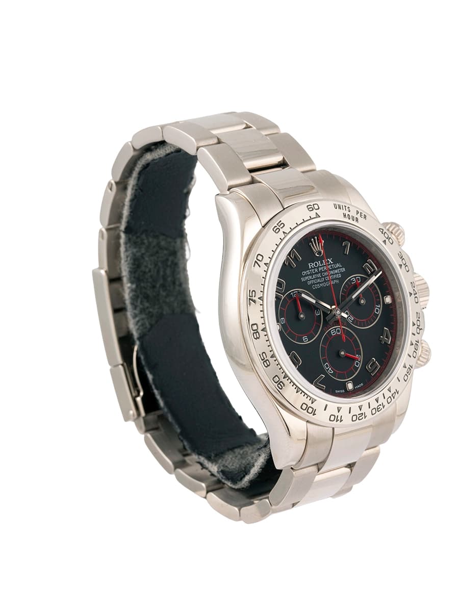 ROLEX DAYTONA COSMOGRAPH BLACK RACING 40MM IN ORO BIANCO 18KT REF. 116509
