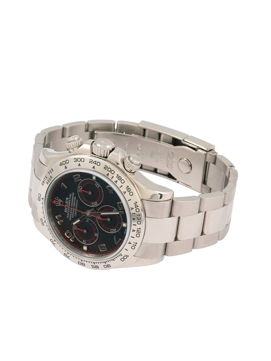 ROLEX DAYTONA COSMOGRAPH BLACK RACING 40MM IN ORO BIANCO 18KT REF. 116509