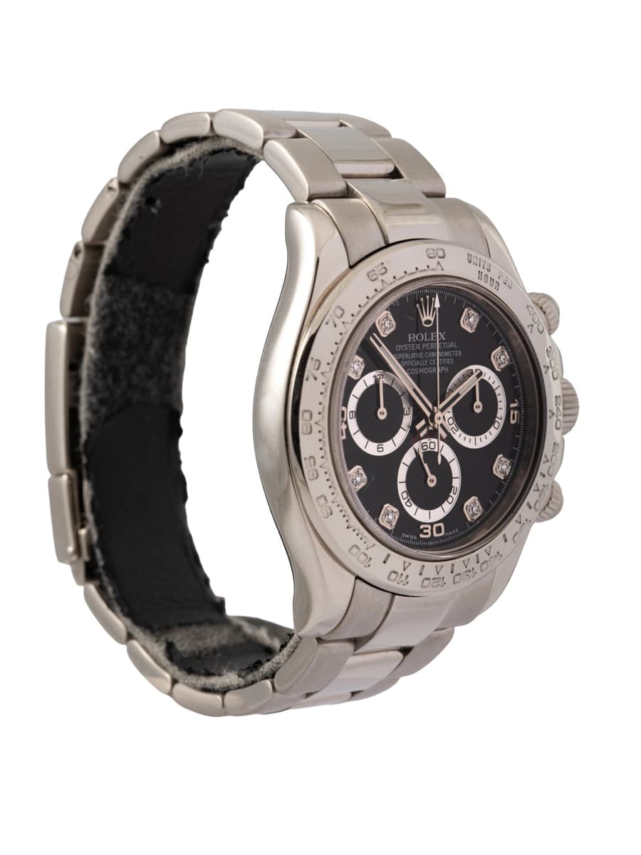ROLEX DAYTONA 40MM IN ORO BIANCO 18KT E DIAMANTI REF. 116509