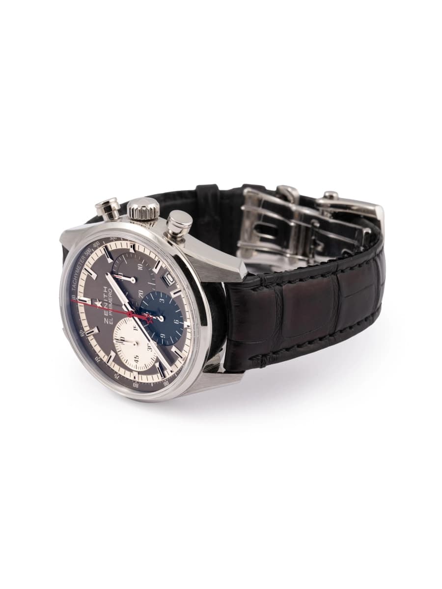 ZENITH CHRONOMASTER EL PRIMERO ORIGINAL 1969 38MM IN ACCIAIO REF. 03.2150.400/26C714
