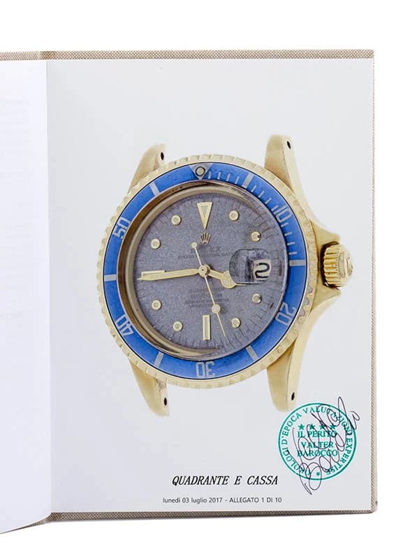 ROLEX SUBMARINER DATE TROPICAL DIAL 40MM IN ORO GIALLO 18KT REF. 1680