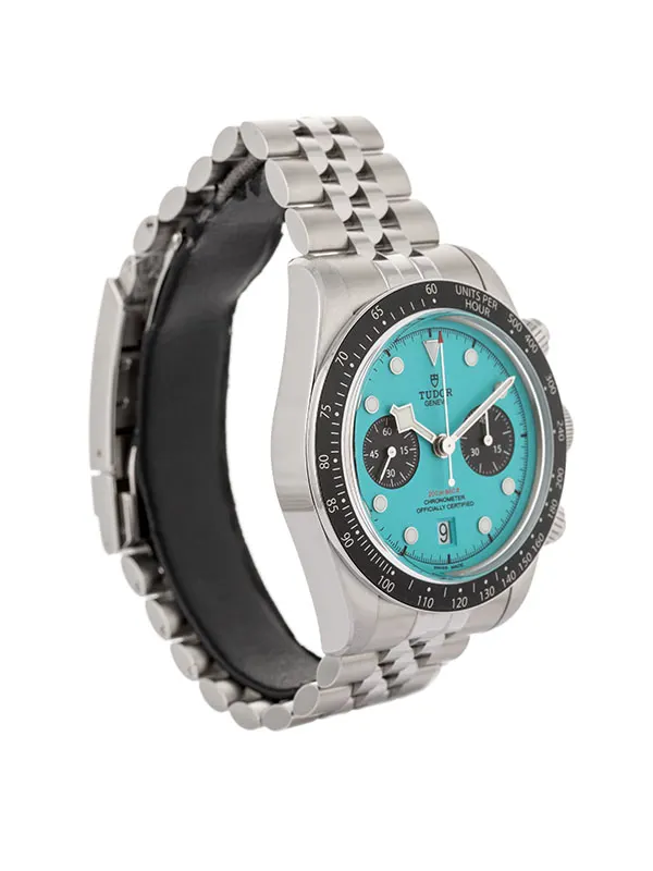 TUDOR BLACK BAY CHRONO TURCHESE FLAMINGO BLUE 41MM IN ACCIAIO REF. 79360N