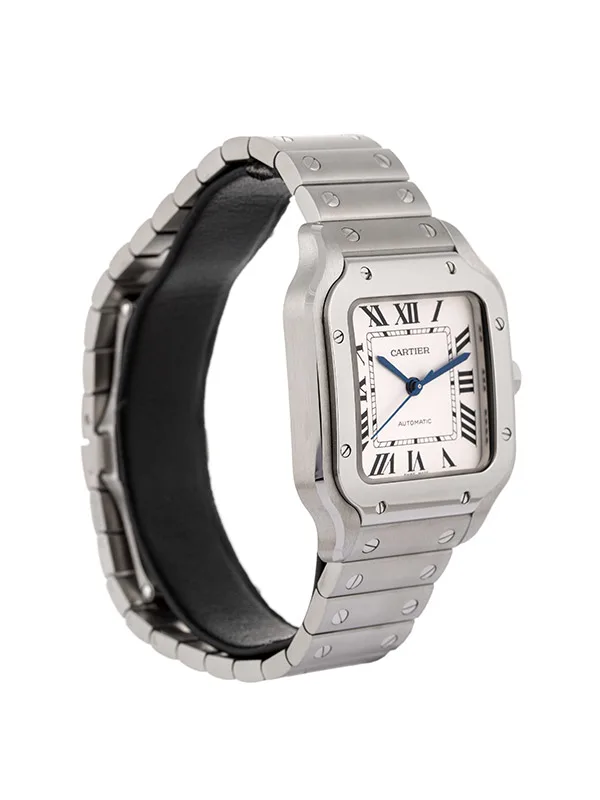CARTIER SANTOS DE CARTIER MODELLO MEDIO ARGENTATO IN ACCIAIO REF. WSSA0029
