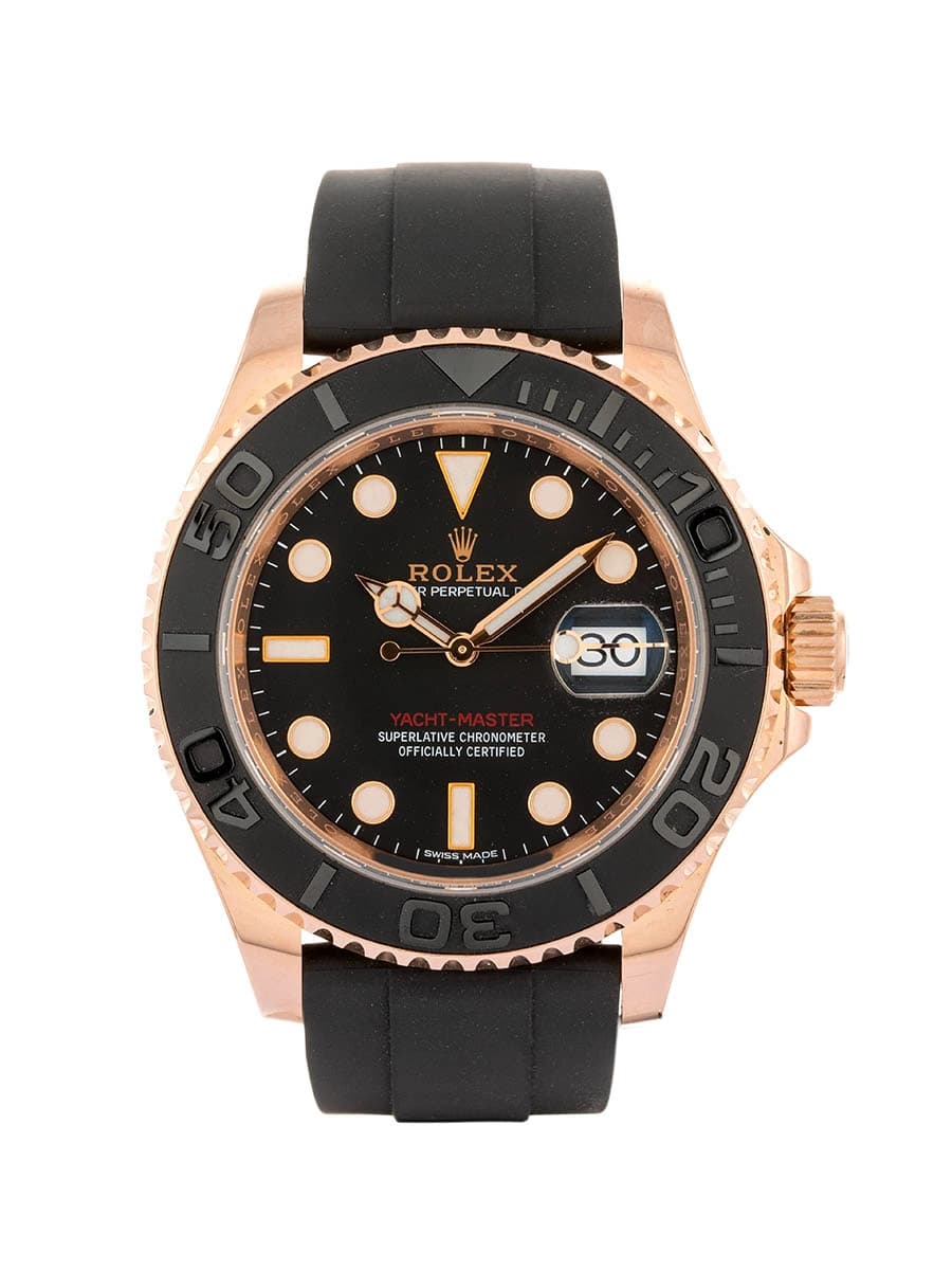 ROLEX YACHT-MASTER 40MM IN ORO ROSA 18KT E CAUCCIU' REF. 116655