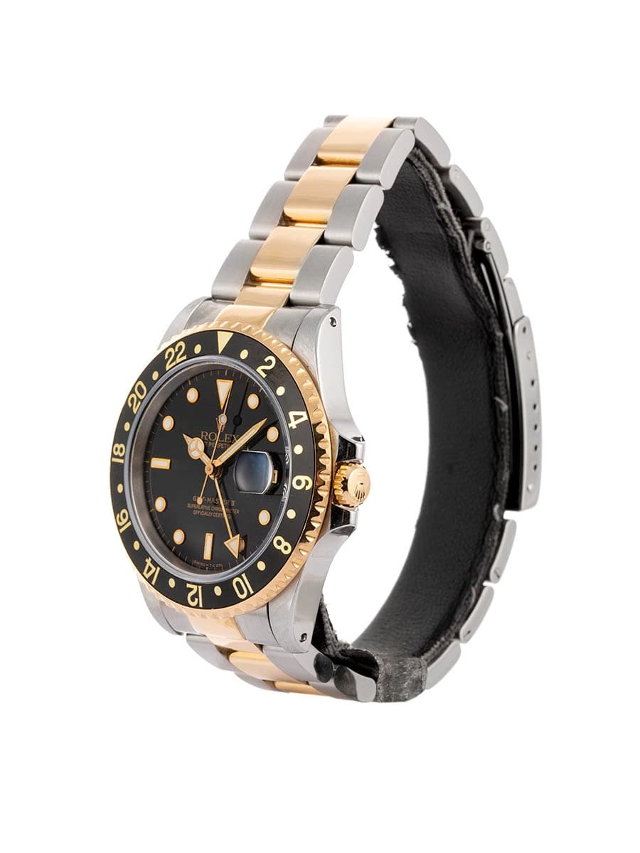 ROLEX GMT-MASTER II 40MM IN ACCIAIO E ORO GIALLO 18KT REF. 16713