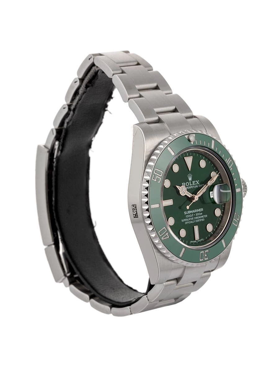 ROLEX SUBMARINER DATE VERDE HULK FULL STICKERS NOS 40MM IN ACCIAIO REF. 116610LV