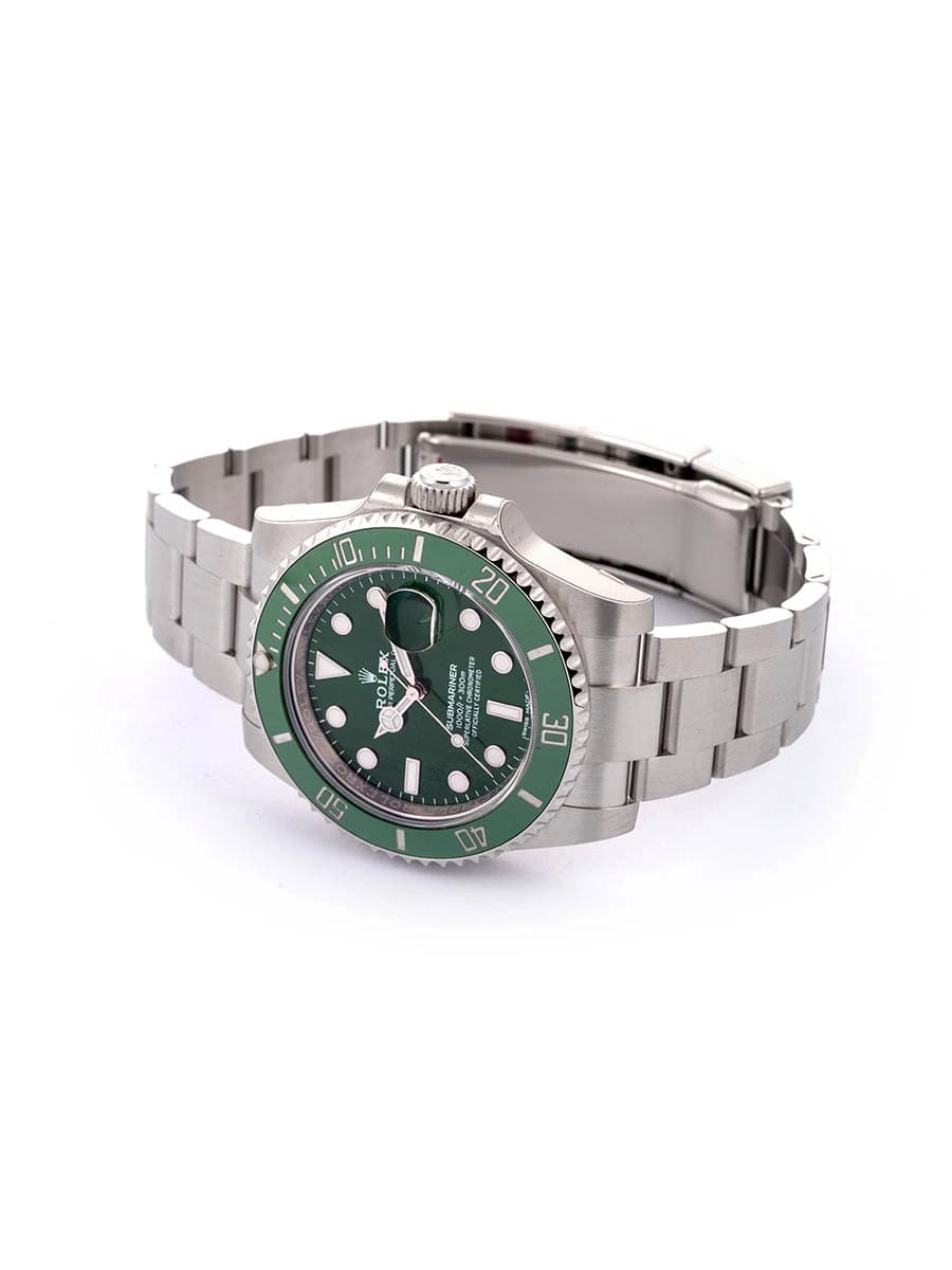 ROLEX SUBMARINER DATE VERDE HULK FULL STICKERS NOS 40MM IN ACCIAIO REF. 116610LV