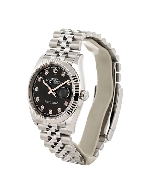 ROLEX DATEJUST 36MM IN ACCIAIO E DIAMANTI REF. 126234