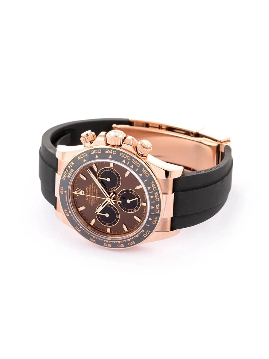 ROLEX DAYTONA COSMOGRAPH 40MM ON ORO ROSA 18KT E CAUCCIU' REF. 126515LN