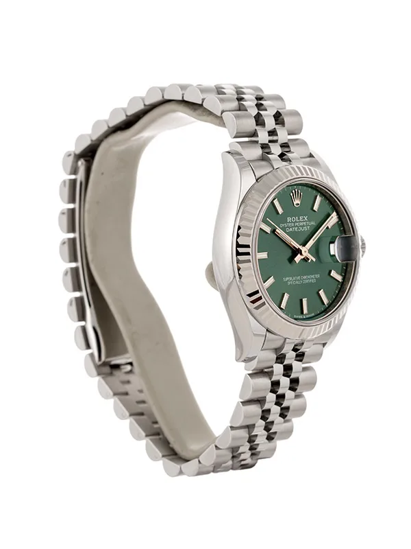 ROLEX DATEJUST MINT GREEN DIAL 31MM IN ACCIAIO REF. 278274