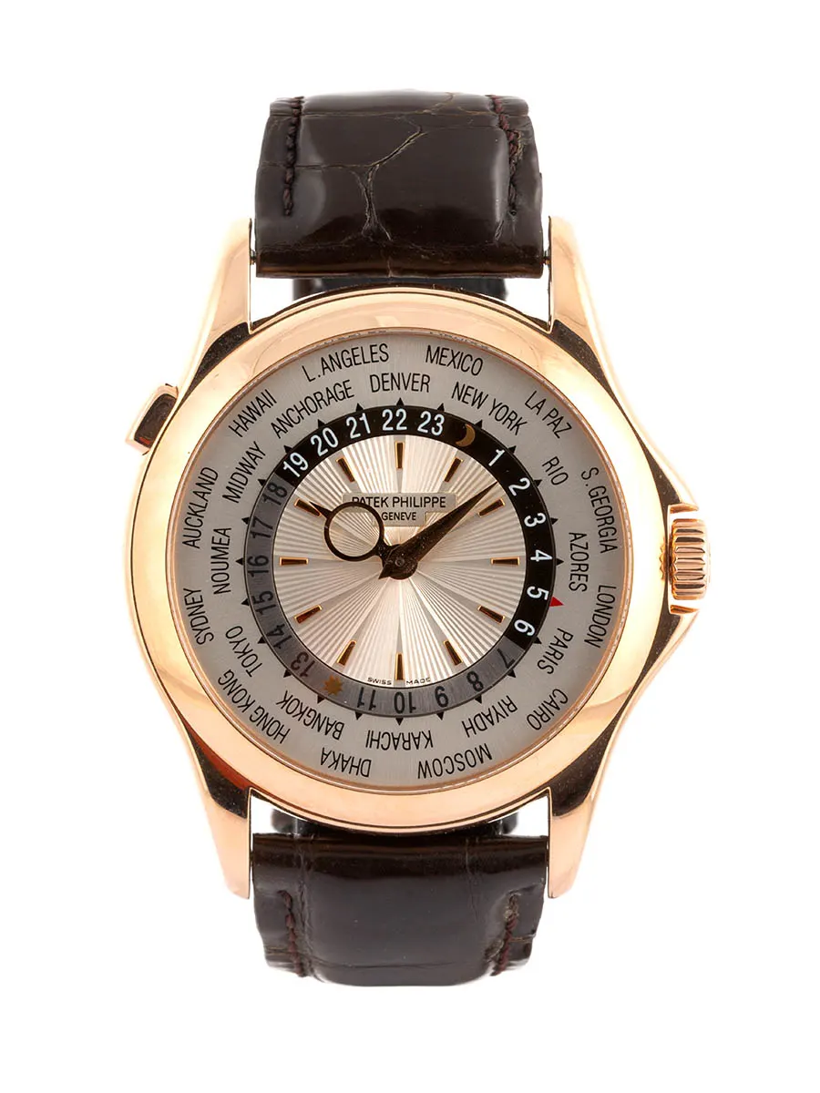 PATEK PHILIPPE WORLD TIME ORE DEL MONDO 39,5MM IN ORO ROSA 18KT REF. 5130R-001