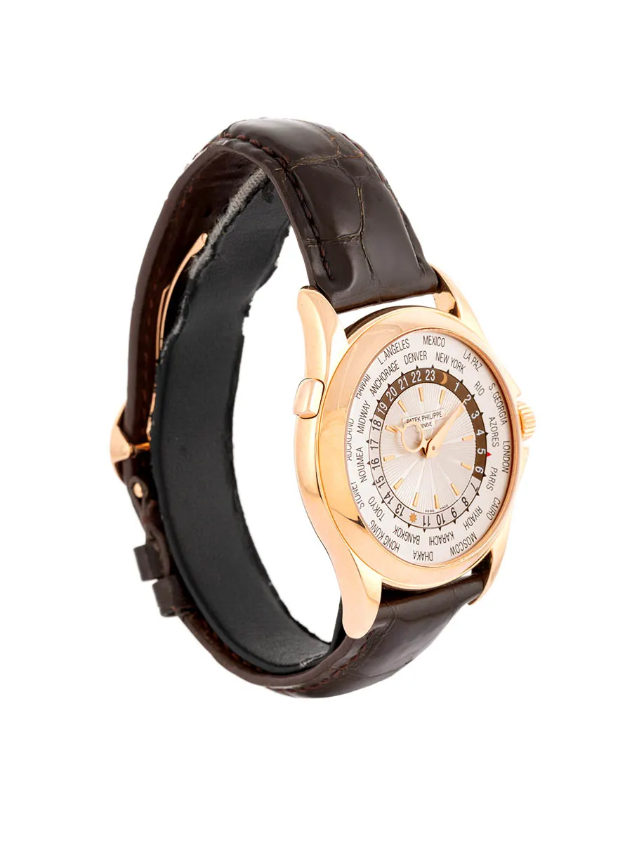 PATEK PHILIPPE WORLD TIME ORE DEL MONDO 39,5MM IN ORO ROSA 18KT REF. 5130R-001