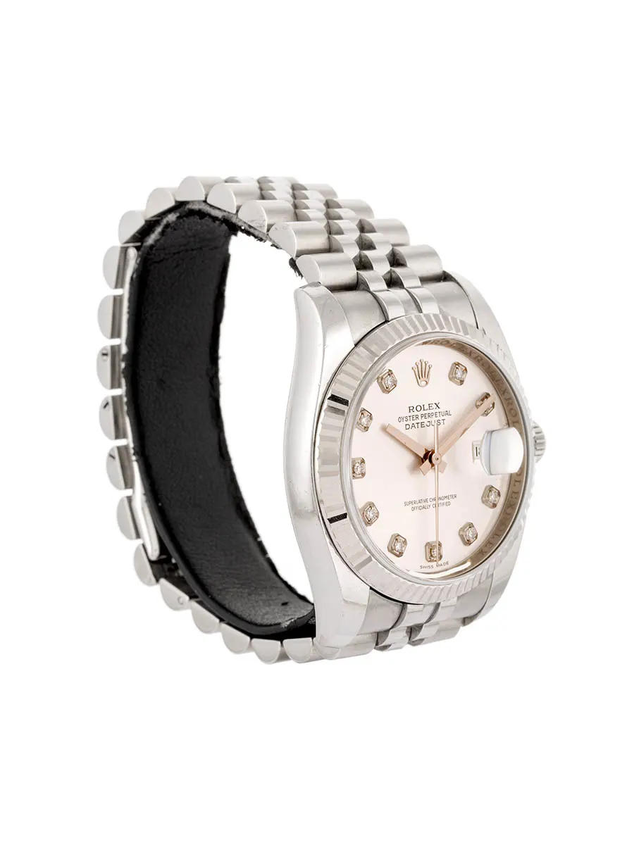 ROLEX DATEJUST 36MM IN ACCIAIO CON DIAMANTI REF. 116234