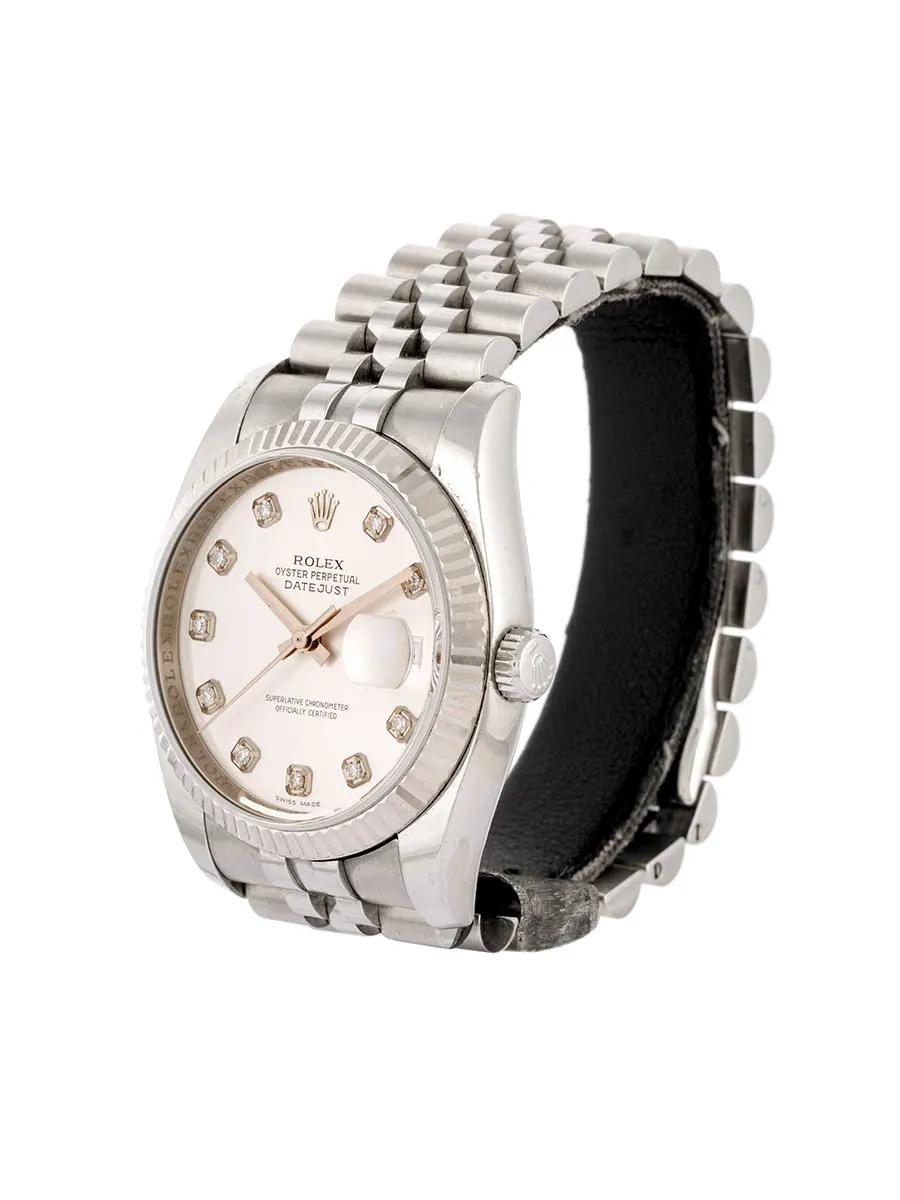 ROLEX DATEJUST 36MM IN ACCIAIO CON DIAMANTI REF. 116234